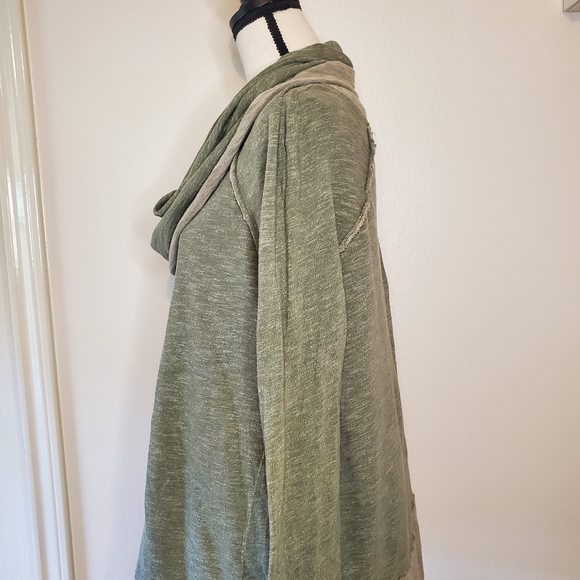 Free People Beach Cacoon Cowl Neck Pullover in Green - Picture 5 of 9